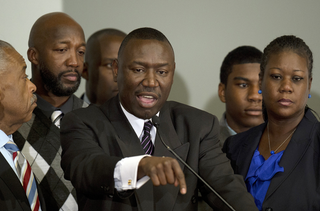 Family lawyer Benjamin Crump speaks at news conference. (Getty Images)